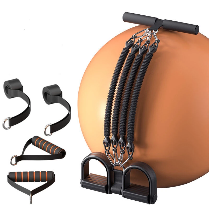 (image for) 100 Pounds High Density Resistance Bands with 4 Tension Ropes Environmentally Friendly No Slip 42cm Suitable for All Ages No Electricity Required